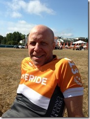 Relaxing after the ride