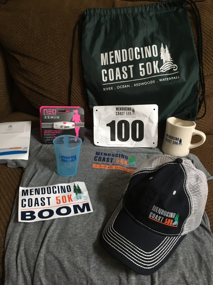 Photo of the race swag